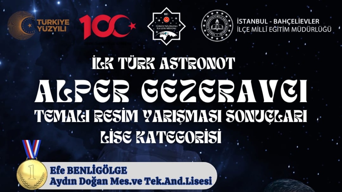  ilk Türk Astronotu “Alper GEZERAVCI” Konulu Resim Yarışması